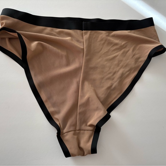 NWOT CUUP Tan and Black high waist Panties size 3 Medium - Picture 5 of 9